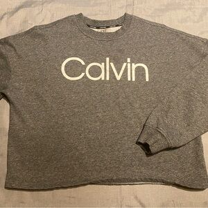 Calvin Klein • Cropped Sweat Shirt • Small • Womens